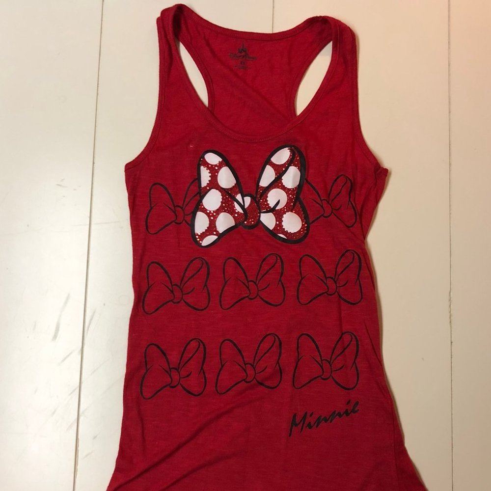 Super Cute Red Minnie Mouse Tank Top XS